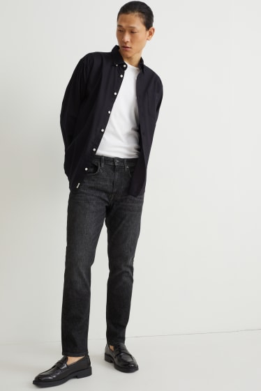 Hombre - Slim jeans - con fibras de cáñamo - LYCRA® - vaqueros - gris oscuro