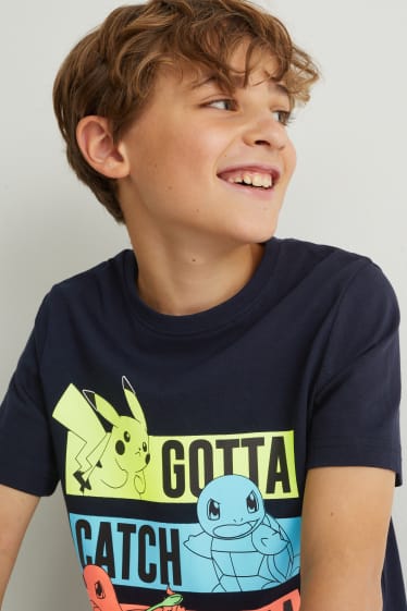 Kinderen - Pokémon - T-shirt - donkerblauw