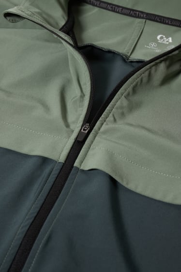 Hommes - Veste de sport - 4 Way Stretch - vert foncé