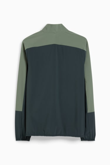 Men - Track jacket - 4 Way stretch - dark green