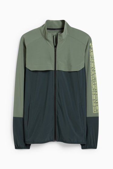 Men - Track jacket - 4 Way stretch - dark green