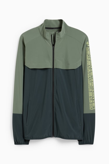 Hommes - Veste de sport - 4 Way Stretch - vert foncé