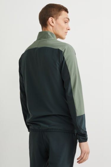 Men - Track jacket - 4 Way stretch - dark green