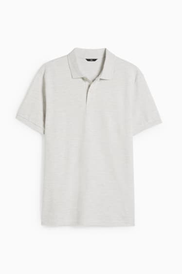 Herren - Poloshirt - hellgrau