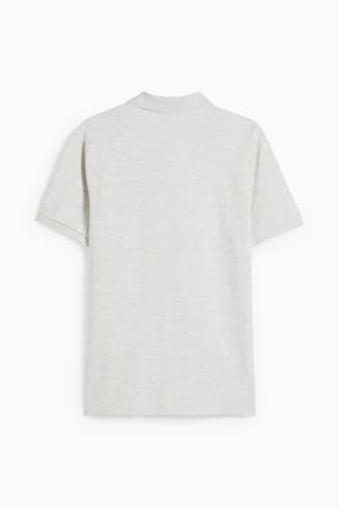 Herren - Poloshirt - hellgrau