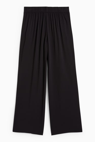 Femmes - Pantalon - high waist - palazzo - noir