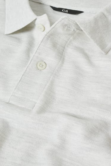 Herren - Poloshirt - hellgrau