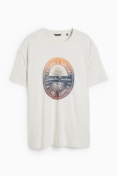 Uomo - T-shirt - beige chiaro