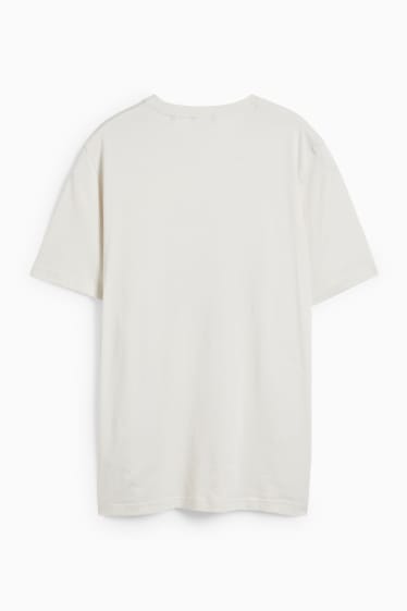 Men - T-shirt - light beige