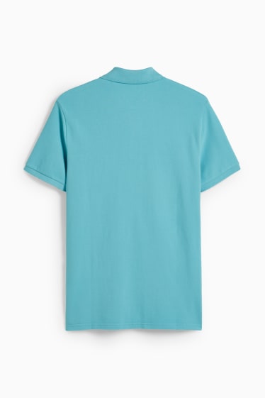 Men - Polo shirt - turquoise