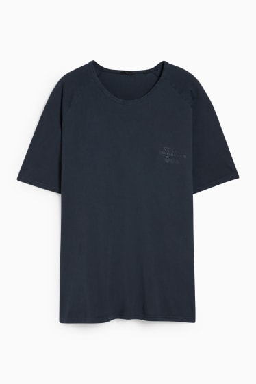 Uomo - T-shirt - blu scuro