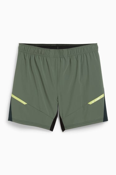 Hommes - Short de sport - 4 Way Stretch - vert