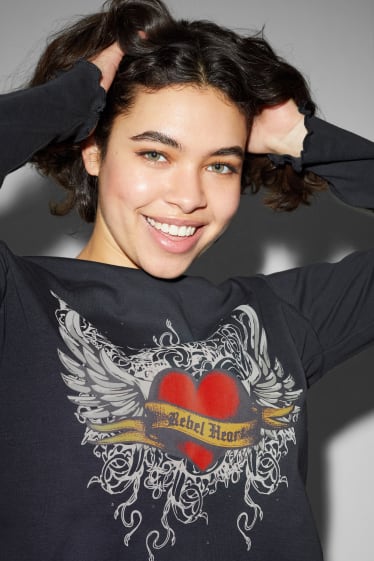 Damen - CLOCKHOUSE - Langarmshirt - schwarz