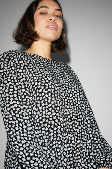Dona - CLOCKHOUSE - vestit acampanat - negre