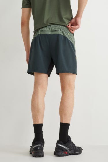 Hombre - Shorts funcionales - 4 Way Stretch - verde
