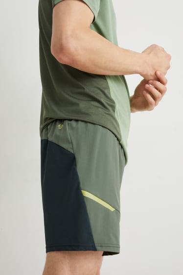 Heren - Sportshorts - 4 Way Stretch - groen