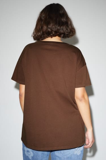 Dames - CLOCKHOUSE - T-shirt - bruin