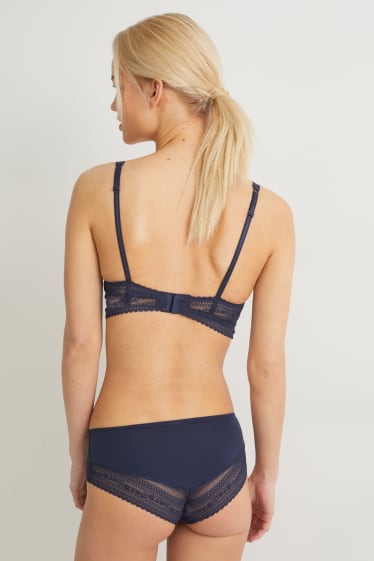 Mujer - Bralette - con relleno - LYCRA® - azul oscuro