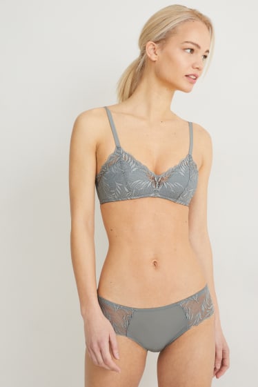 Damen - Bralette - wattiert - LYCRA® - grün