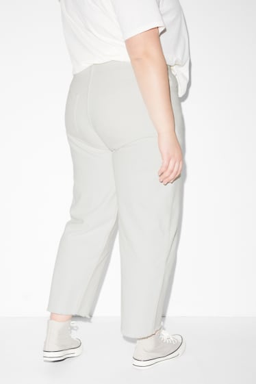 Damen - CLOCKHOUSE - Straight Jeans - High Waist - cremeweiss