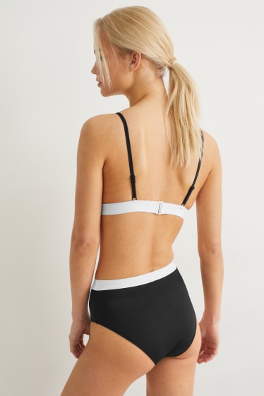 Damen - Bikini-Hose - High-Rise - LYCRA® XTRA LIFE™ - schwarz