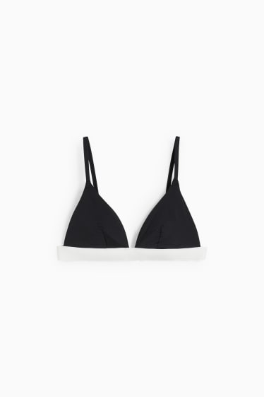 Women - Bikini top - triangle - padded - LYCRA® XTRA LIFE™ - black / white