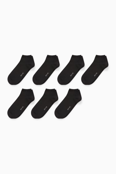 Femmes - Lot de 7 paires - chaussettes de sport - noir