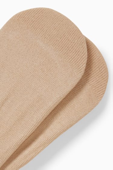 Damen - Multipack 5er - Füßlinge - hellbeige