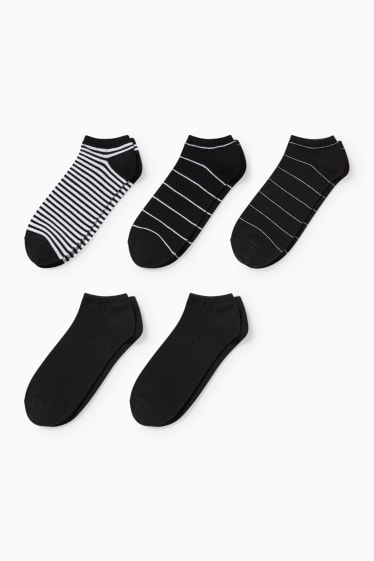 Dona - Paquet de 5 - mitjons turmellers - negre