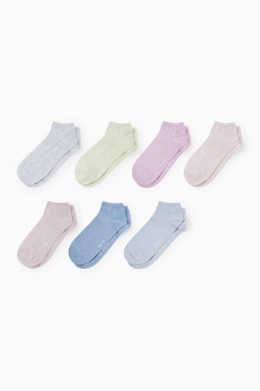 Dona - Paquet de 7 - mitjons turmellers - blau clar
