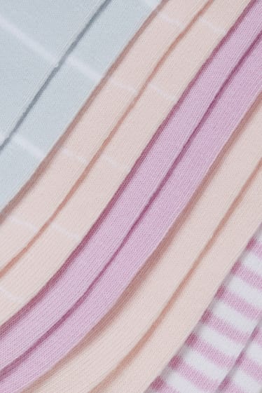 Damen - Multipack 5er - Sneakersocken - rosa
