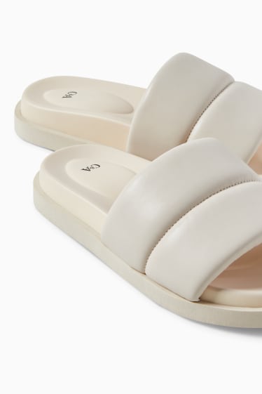 Femmes - Sandales - synthétique - beige clair