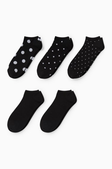 Dona - Paquet de 5 - mitjons turmellers - negre