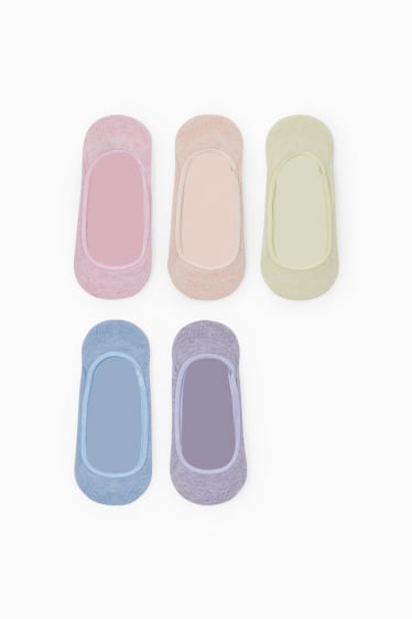 Dona - Paquet de 5 - mitjons invisibles - blau clar
