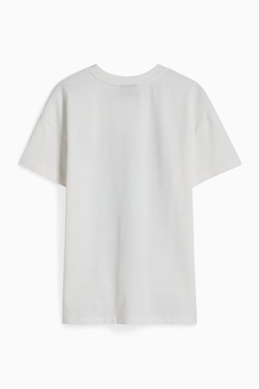 Donna - CLOCKHOUSE - t-shirt - Pink Floyd - bianco crema
