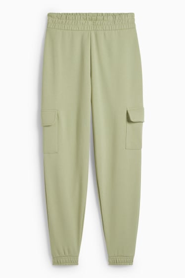 Femmes - CLOCKHOUSE - pantalon de jogging cargo - vert clair