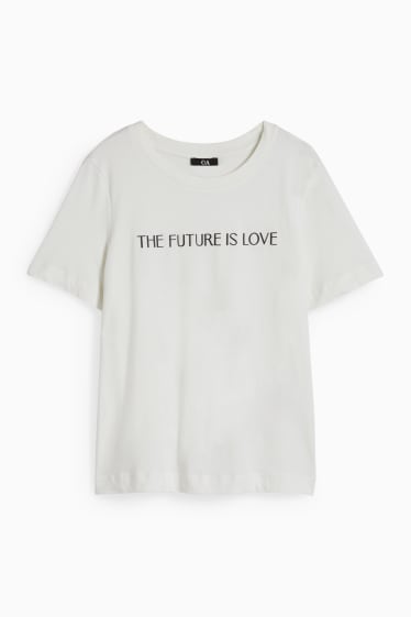 Damen - T-Shirt - weiß