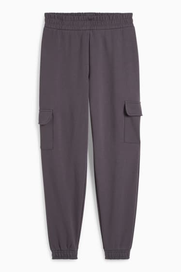 Dona - CLOCKHOUSE - pantalons de xandall cargo - gris fosc