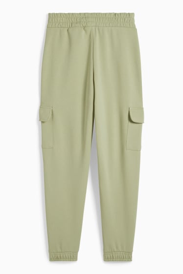 Femmes - CLOCKHOUSE - pantalon de jogging cargo - vert clair