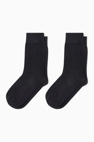 Hommes - Lot de 2 paires - chaussettes - LYCRA® - noir