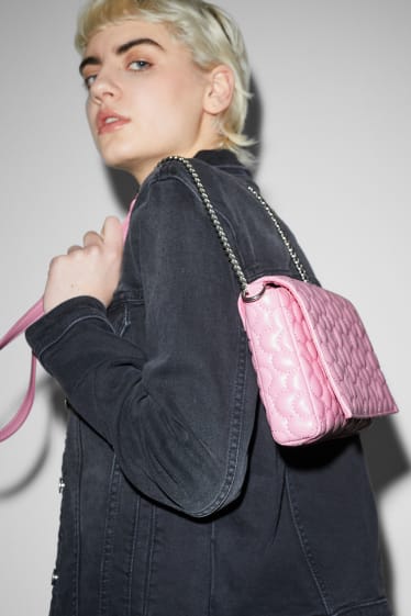 Femmes - CLOCKHOUSE - petit sac à bandoulière - synthétique - rose