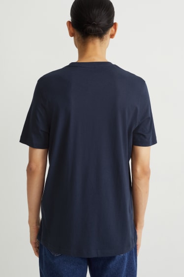 Uomo - T-shirt - blu scuro