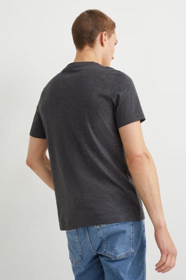 Uomo - T-shirt - grigio scuro-melange