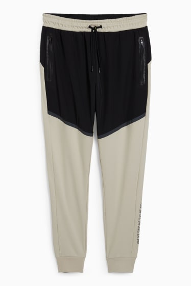Herren - Jogginghose - schwarz / beige