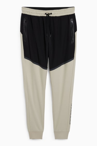 Hommes - Pantalon de jogging  - noir / beige