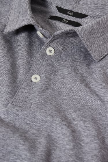 Men - Polo shirt - Flex - gray-melange