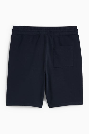 Home - Pantalons curts de xandall - blau fosc