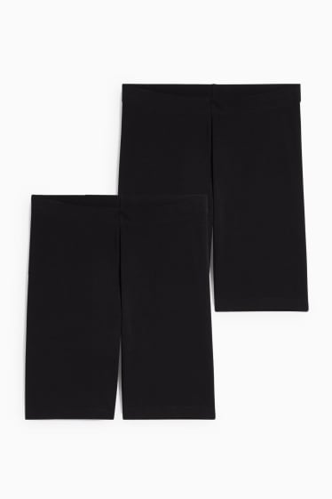 Nen/a - Talles esteses - paquet de 2 - pantalons de ciclista - negre