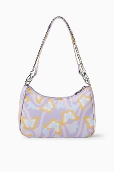 Damen - CLOCKHOUSE - Schultertasche - gemustert - hellviolett