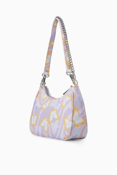 Damen - CLOCKHOUSE - Schultertasche - gemustert - hellviolett